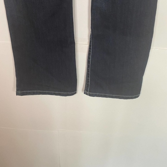 Silver Jeans Tuesday Jeans Flare Sz 27X31 Thick Contrast Stitch Blue Denim Y2K - Picture 6 of 12
